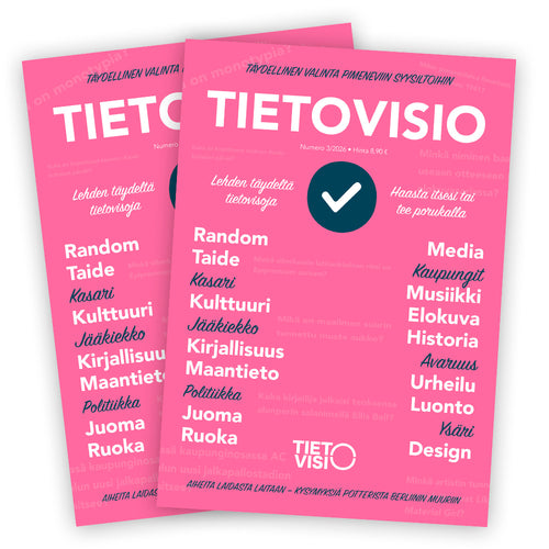 Tietovisio 3/2026 - suomalainen tietovisalehti aikuisille
